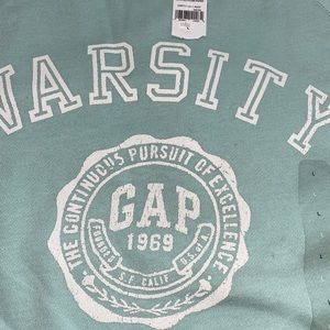 Gap crew neck sweatshirt. Mint Green. New. Large